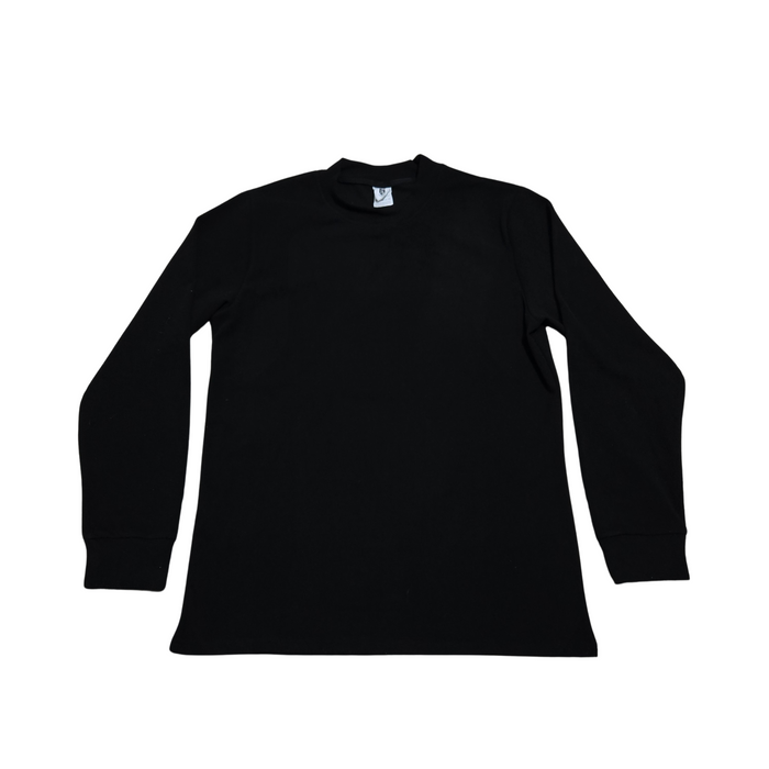 Men's Black Crew Neck Sweater - M