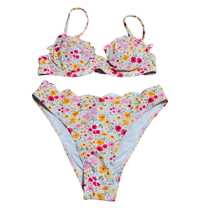 Women's 2 Piece Floral Bikini Bathing Suit - Xsmall