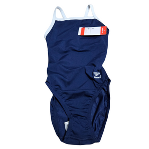 Women's Blue Speedo 1 Piece Bathing Suit - Size 26