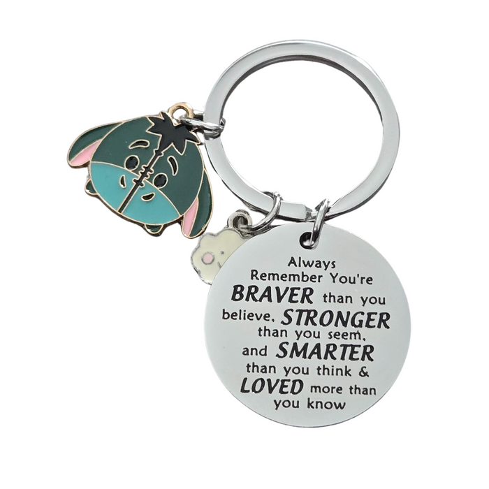 Eeyore You're Brave Keychain