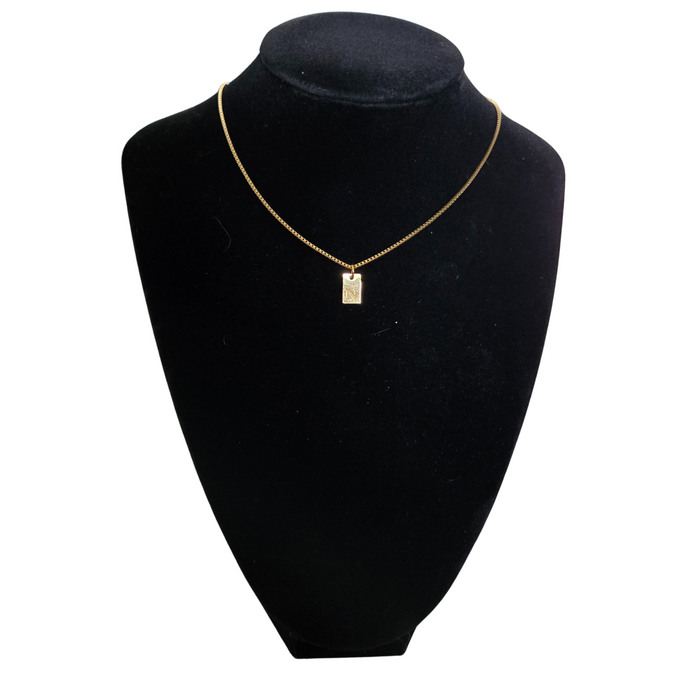 Gold Initial Necklaces for Women, Dainty 18K Gold Plated Layered Letter Necklace