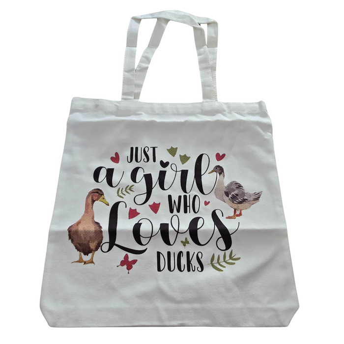 Just A girl Who Loves Ducks Tote Bag