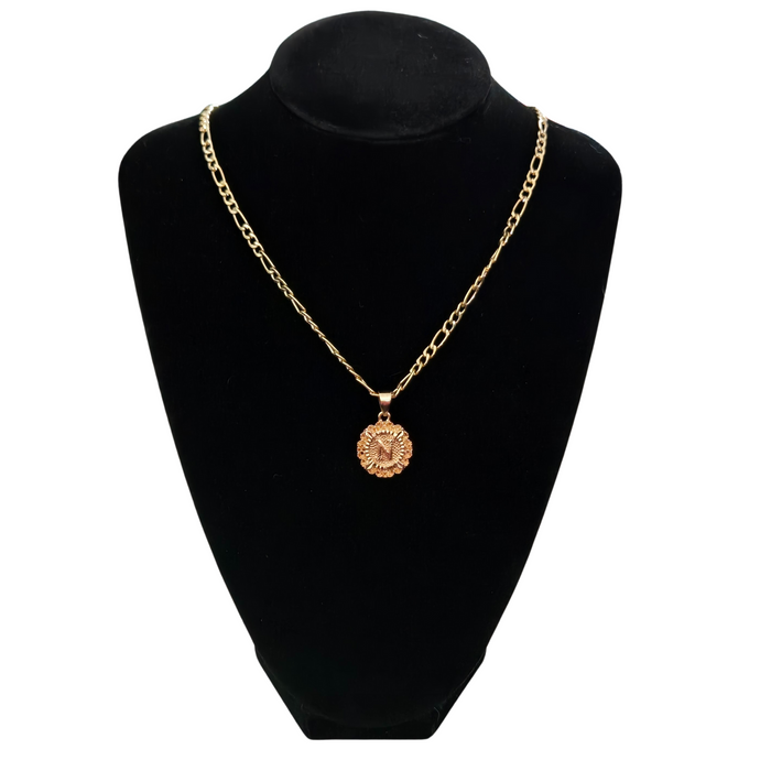 Women's Gold Letter Necklace - Initial N