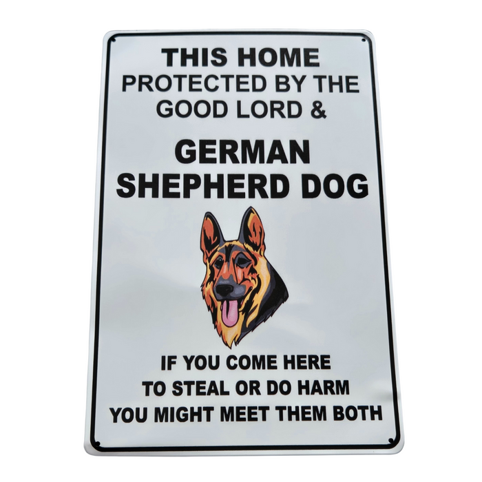 German Shepherd Dog Metal Sign