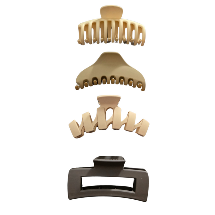 4 Pack Large Hair Claws