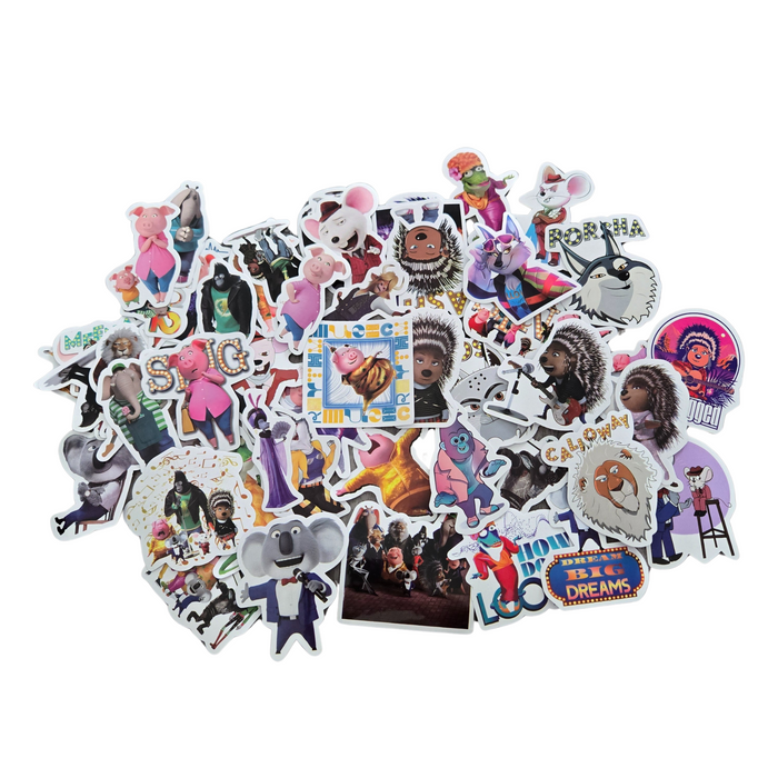 50 Sing Movie Stickers