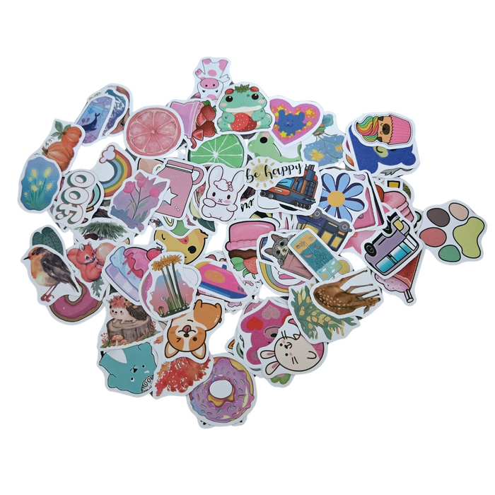50 Assorted Vinyl Stickers