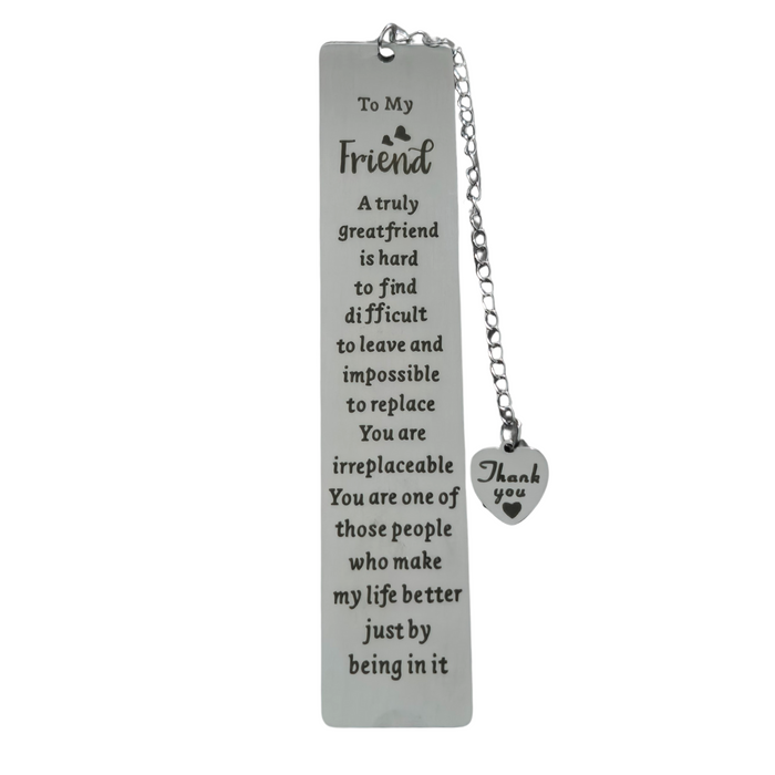 To My Friend Metal Bookmark