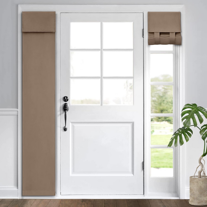 Side Door Window Curtains, Front Door Curtains for Small Window - 1 Panel Only - 12"x40"