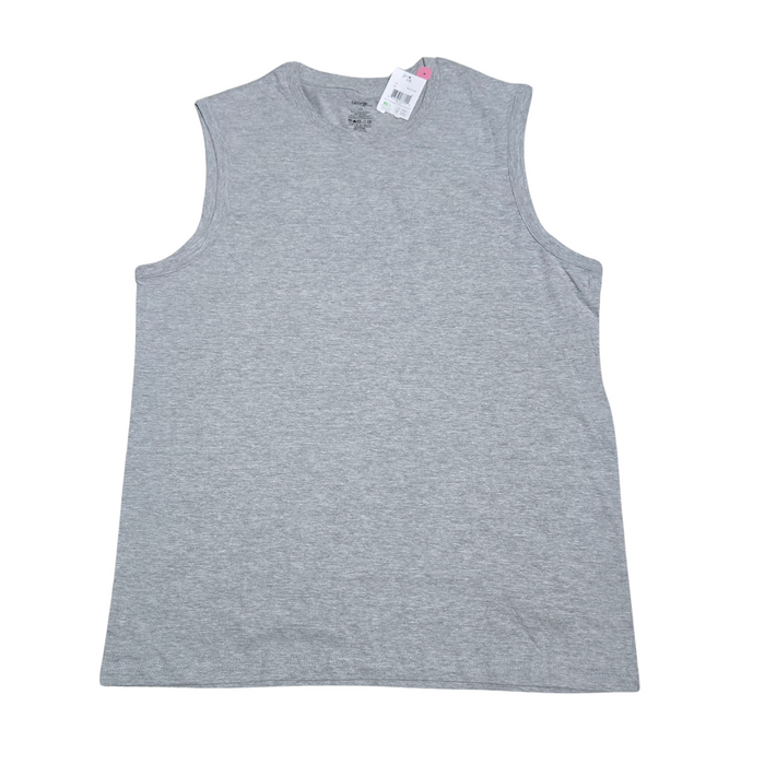 Men's Light Gray Sports Summer Tank Top  - Large