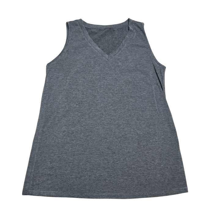 Men's Dark Gray Sports Summer Tank Top - XL