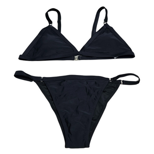 Women's 2 Piece Black Bikini Bathing Suit - XL