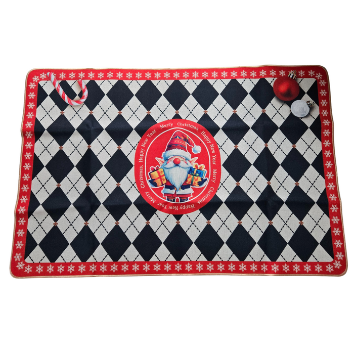 Outdoor/Indoor Anti-Slip Christmas Rug - 19"x31"