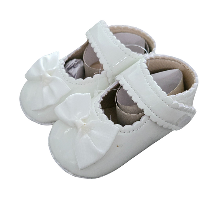 Infant Baby Girl Soft Sole Bowknot Princess Wedding Shoes - 6-12 Months