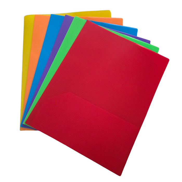 Plastic Folders with 2 Pockets