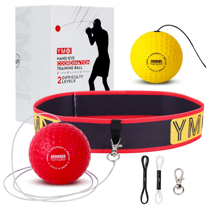 BOXING Reflex Ball on String - Fight Ball with Adjustable Headband