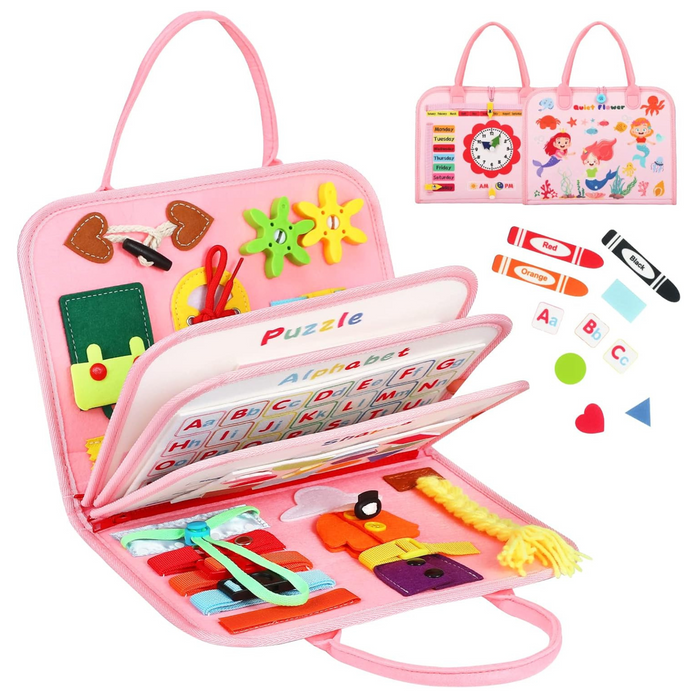 8 in 1 Toddler Busy Board