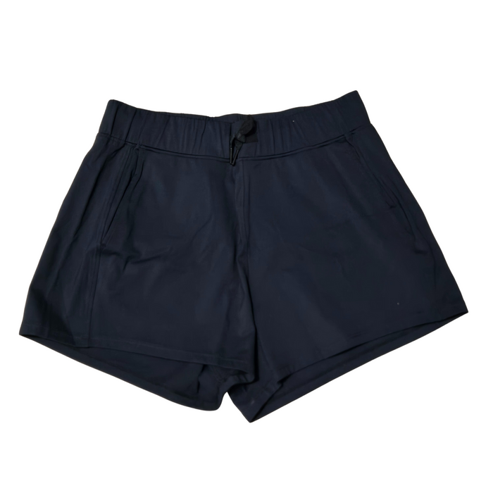 Women's Black Athletic Workout Drawstring Shorts - M
