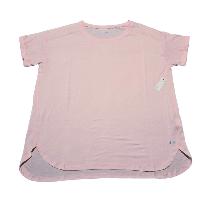 Women's Light Pink Studio Relaxed-fit Lightweight Crewneck T-Shirt - True To Size - Large & XL
