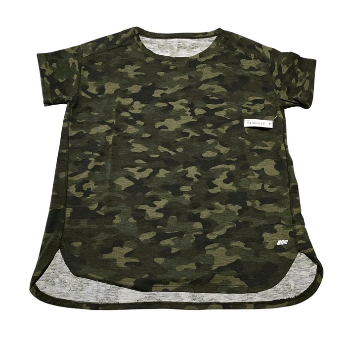 Women's Green Camo Studio Relaxed-fit Lightweight Crewneck T-Shirt - True To Size- Medium