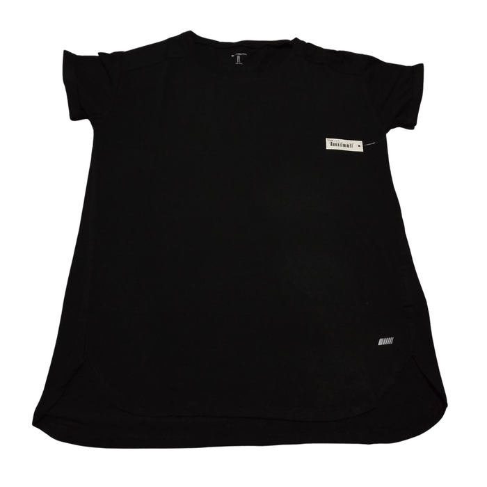 Women's Black Studio Relaxed-fit Lightweight Crewneck T-Shirt- True To Size - Small & XLarge