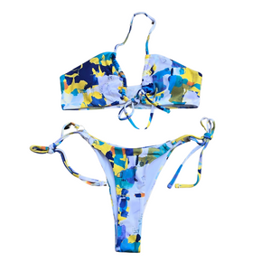 Women's Cheeky Bottom 2 Piece Bikini Bathing Suit - Small