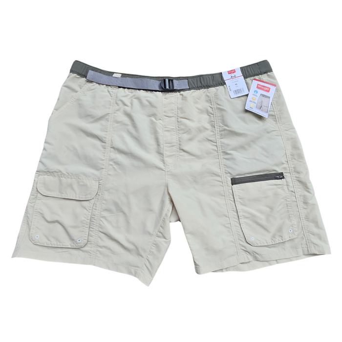 Men's Off White Casual Shorts with Belt - 42