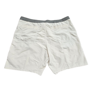 Men's Off White Casual Shorts with Belt - 42