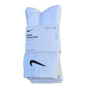 Nike 3 Pair Crew Everyday Socks - Size - 5-8