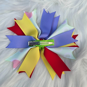 New Baby Girl Hair Bows – Set of 5 Clips, Soft & Stylish for Toddlers & Kids