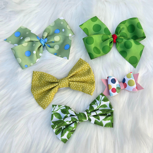 New Baby Girl Hair Bows – Set of 5 Clips, Soft & Stylish for Toddlers & Kids