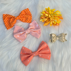 New Baby Girl Hair Bows – Set of 5 Clips, Soft & Stylish for Toddlers & Kids