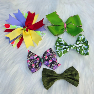 New Baby Girl Hair Bows – Set of 5 Clips, Soft & Stylish for Toddlers & Kids