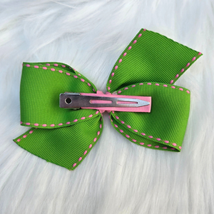 New Baby Girl Hair Bows – Set of 5 Clips, Soft & Stylish for Toddlers & Kids