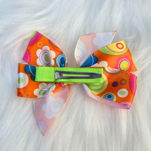 New Baby Girl Hair Bows – Set of 5 Clips, Soft & Stylish for Toddlers & Kids