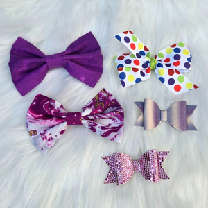 New Baby Girl Hair Bows – Set of 5 Clips, Soft & Stylish for Toddlers & Kids