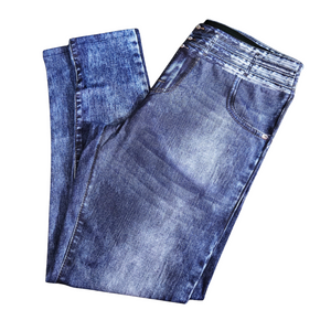 New Blue Jean Stretchy Jeggings – Size XL, High Rise & Comfy Fit