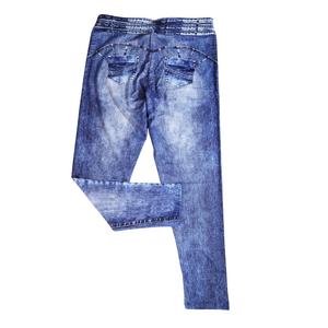 New Blue Jean Stretchy Jeggings – Size XL, High Rise & Comfy Fit