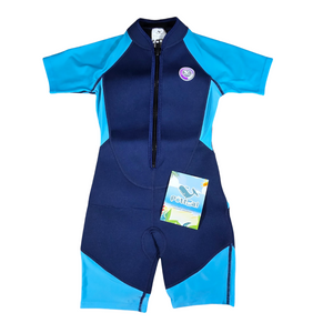 Boys’ Size 10 Blue One-Piece Wetsuit – Full Body Surf & Swim Suit