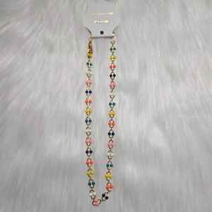 Multi Colored Gold Choker