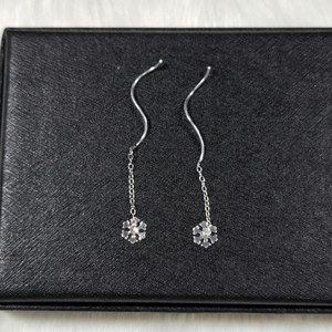New Silver Snowflake Earrings – Winter Holiday Jewelry