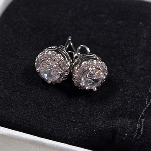 Halo Earrings – Classic & Elegant Sparkle