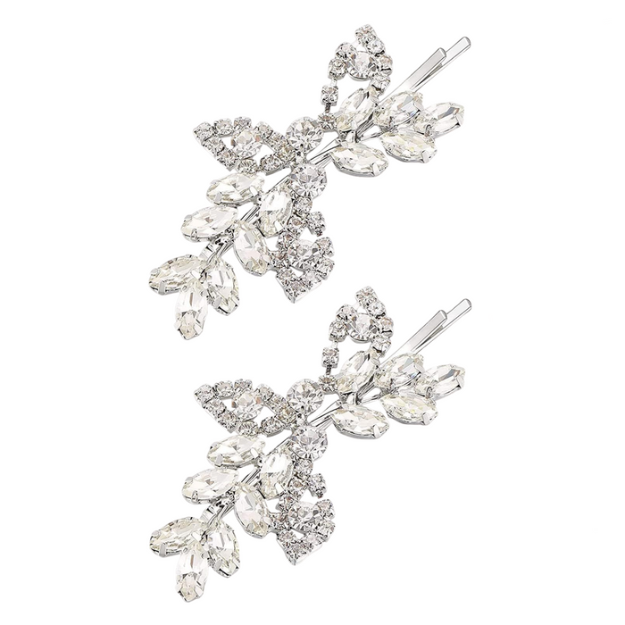 2 Pieces Rhinestone Bridal Hair Pins