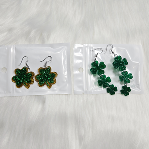 New 2-Pair Four Leaf Clover Earrings – Lucky Charm Set