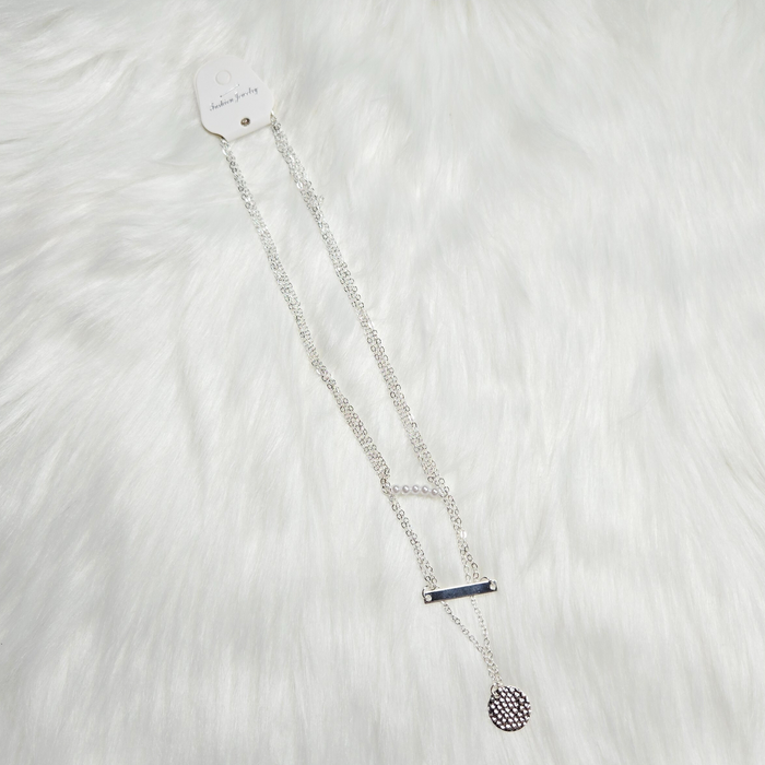 3-in-1 Silver Layered Necklace – Trendy & Versatile
