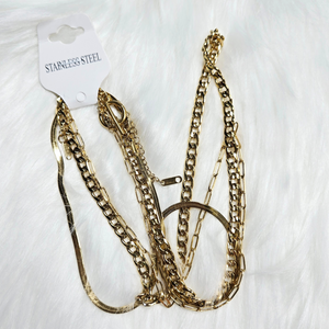 New 3-Pack Gold Fashion Necklaces – Layered & Versatile