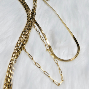 New 3-Pack Gold Fashion Necklaces – Layered & Versatile