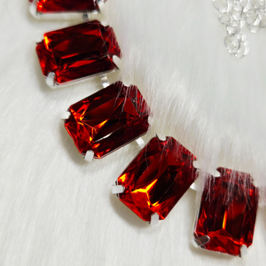 New Red Rhinestone Choker – Bold & Sparkling Statement