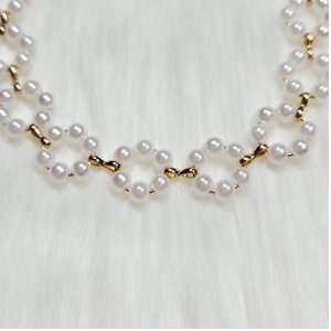 New Gold Choker with Pearl Accents – Elegant & Timeless