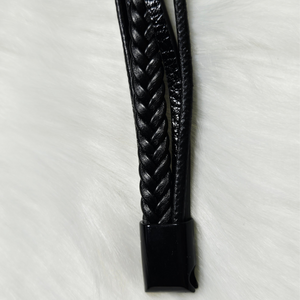 New Unisex Black Braided Leather Bracelet – Classic & Versatile